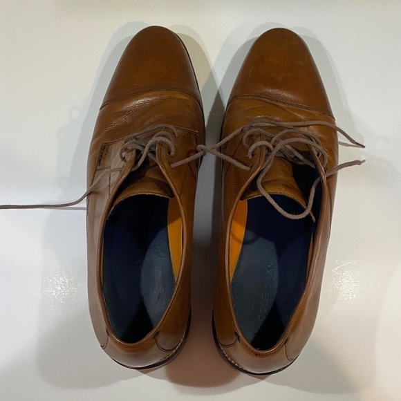 Cole Haan Mens Lenox Hill British Tan Cap Toe Lace Up Dress Oxfords Size 12 M - Picture 12 of 13